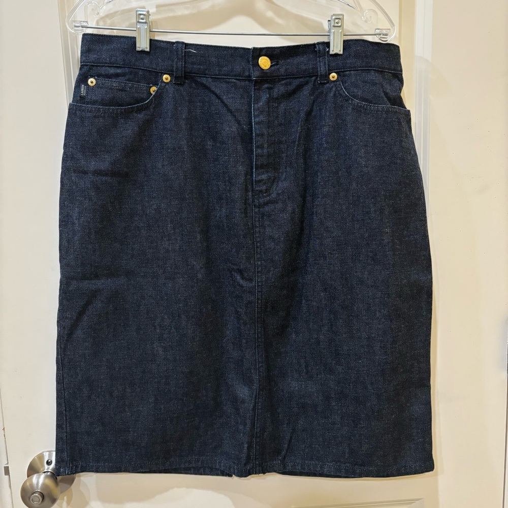 Ralph Lauren blue jean denim skirt sz 14